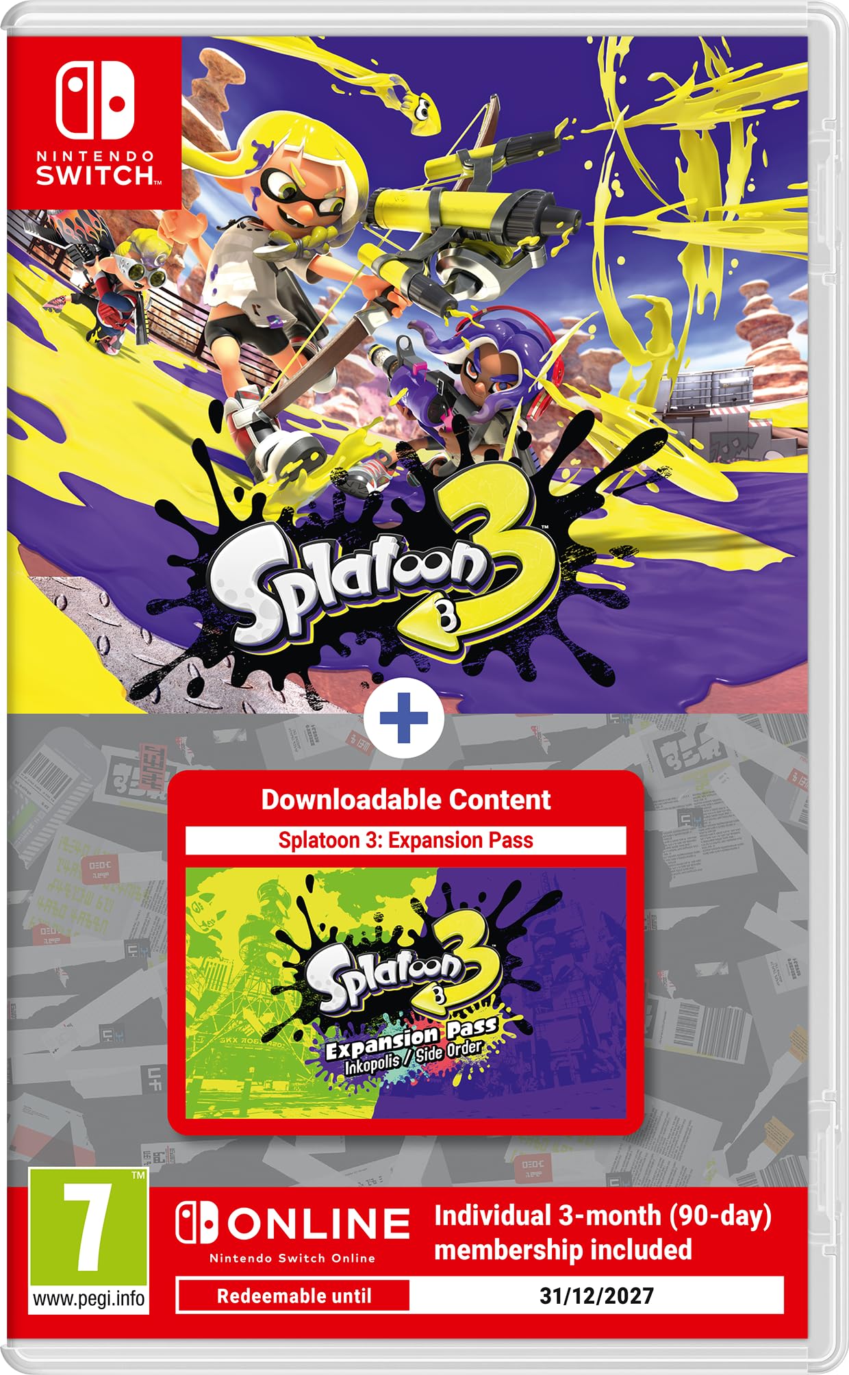 Foto 2 pulgar | Nintendo Splatoon 3 Expand Pass De 3 Meses En Nso - Venta Internacional.