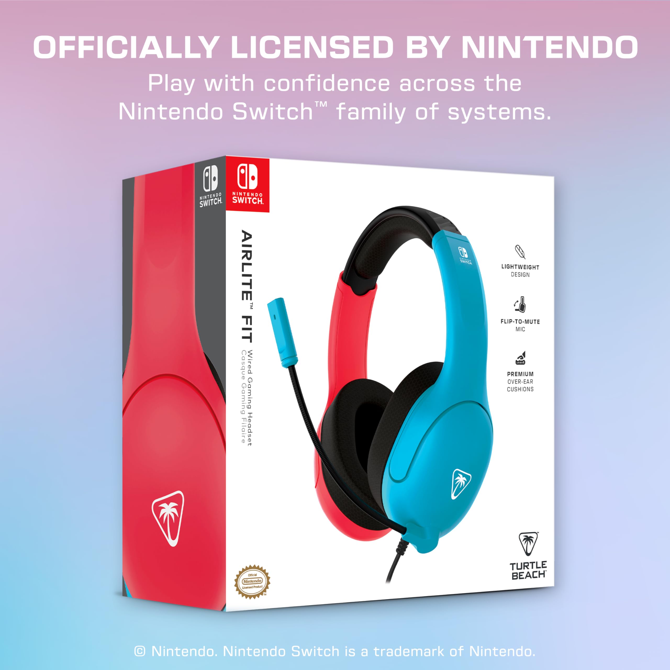 Foto 4 pulgar | Auriculares Para Juegos Turtle Beach Airlite Fit Para Nintendo Switch - Venta Internacional.