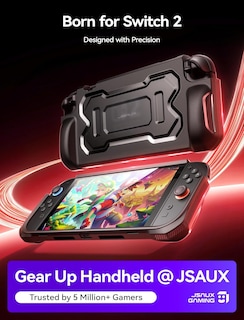 Foto 2 | Funda Protectora Jsaux Para Nintendo Switch 2 2025 Negra - Venta Internacional.