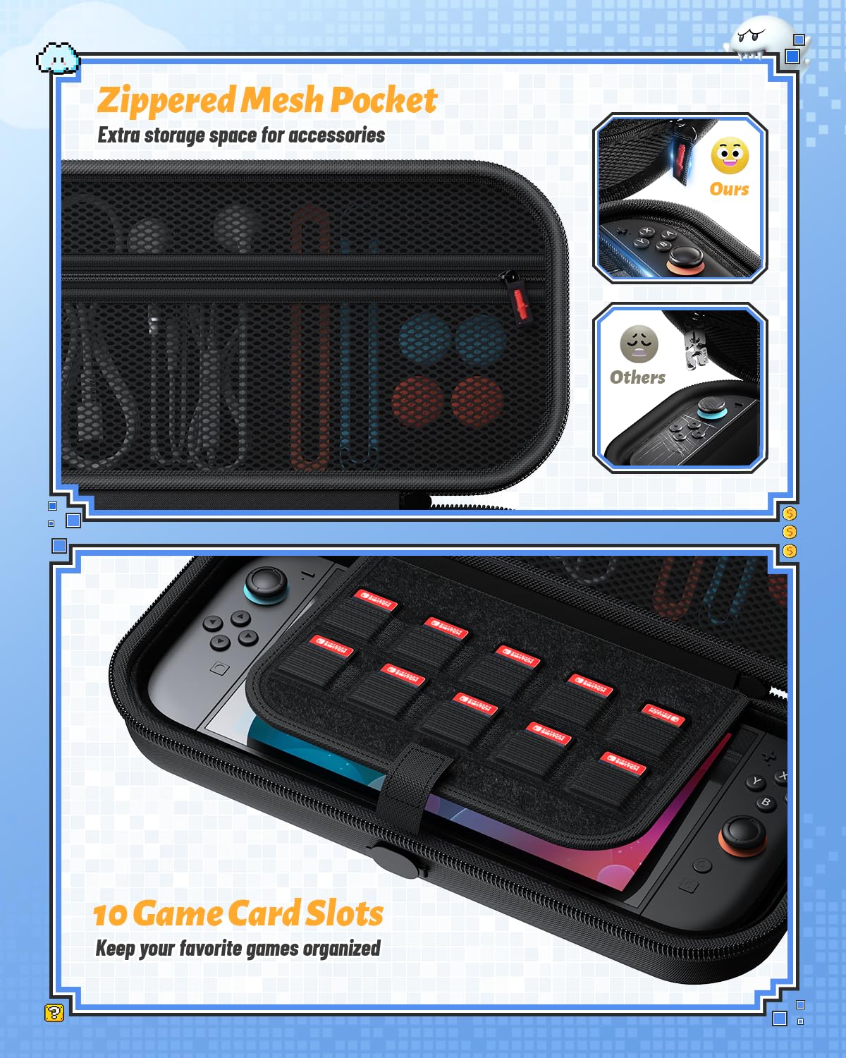 Foto 5 pulgar | Funda De Transporte Fastsnail Charger Port 10 Game Card Slot Switch 2 - Venta Internacional.