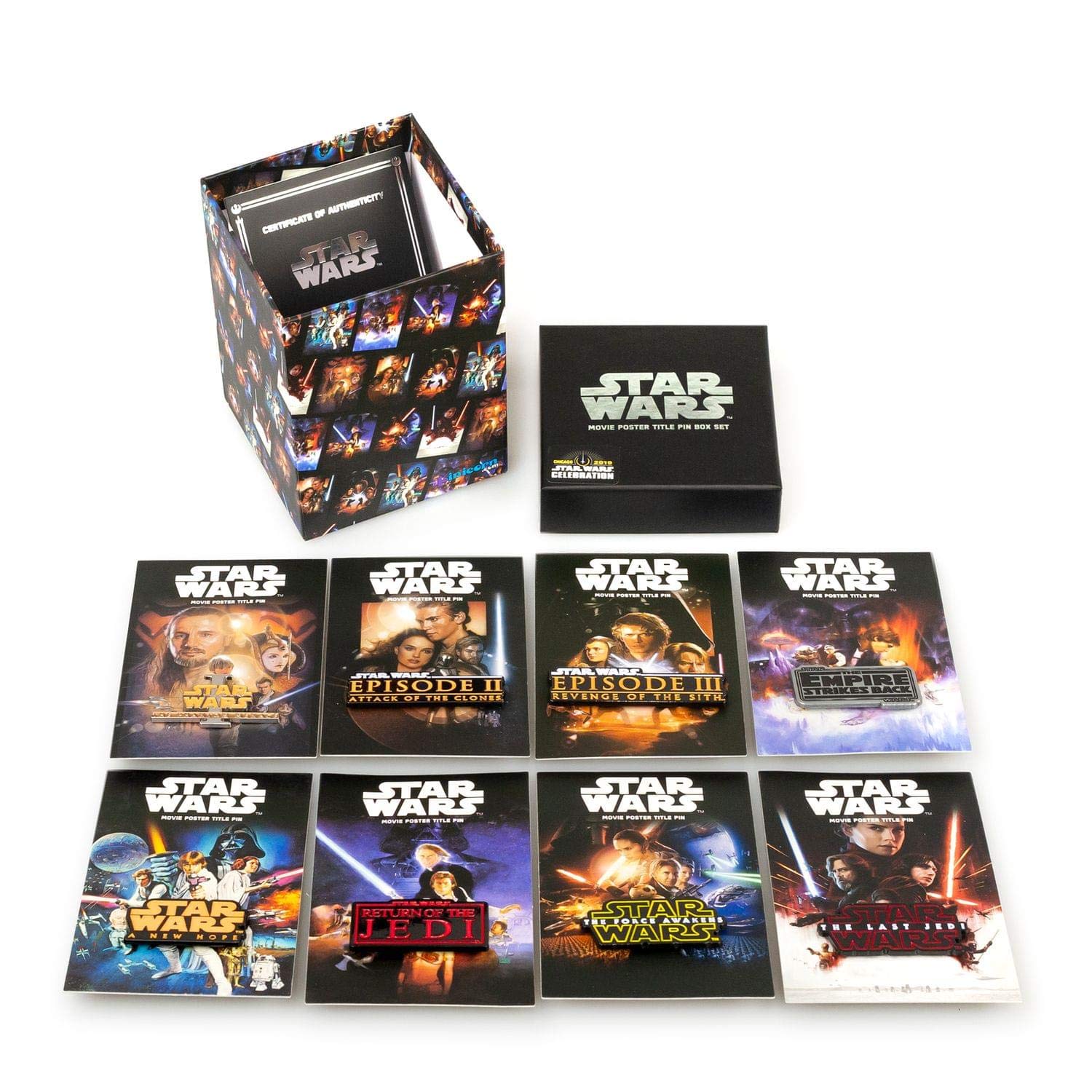 Foto 6 pulgar | Juego De 8 Títulos De La Película Star Wars De Pin Collection Con Póster - Venta Internacional.