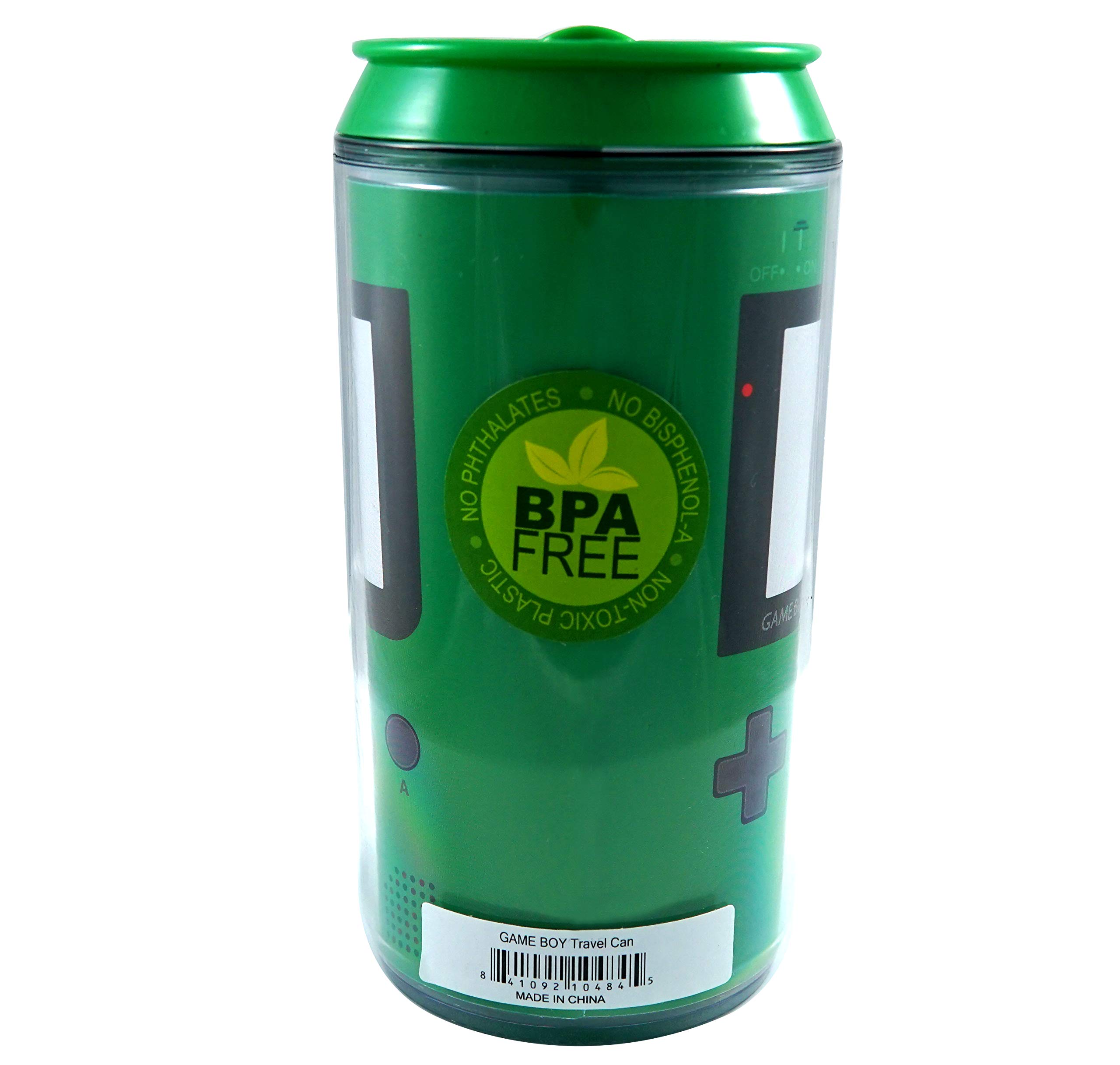 Foto 2 | Travel Can Just Funky Nintendo Green Game Boy De Plástico  300 Ml - Venta Internacional.