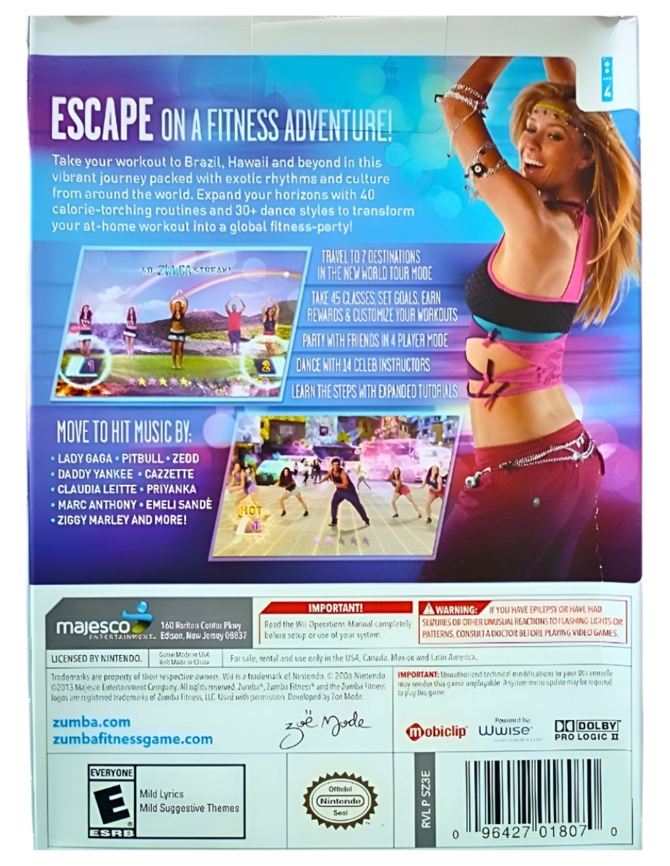 Foto 3 pulgar | Zumba Fitness: World Party Videojuego para Wii Físico