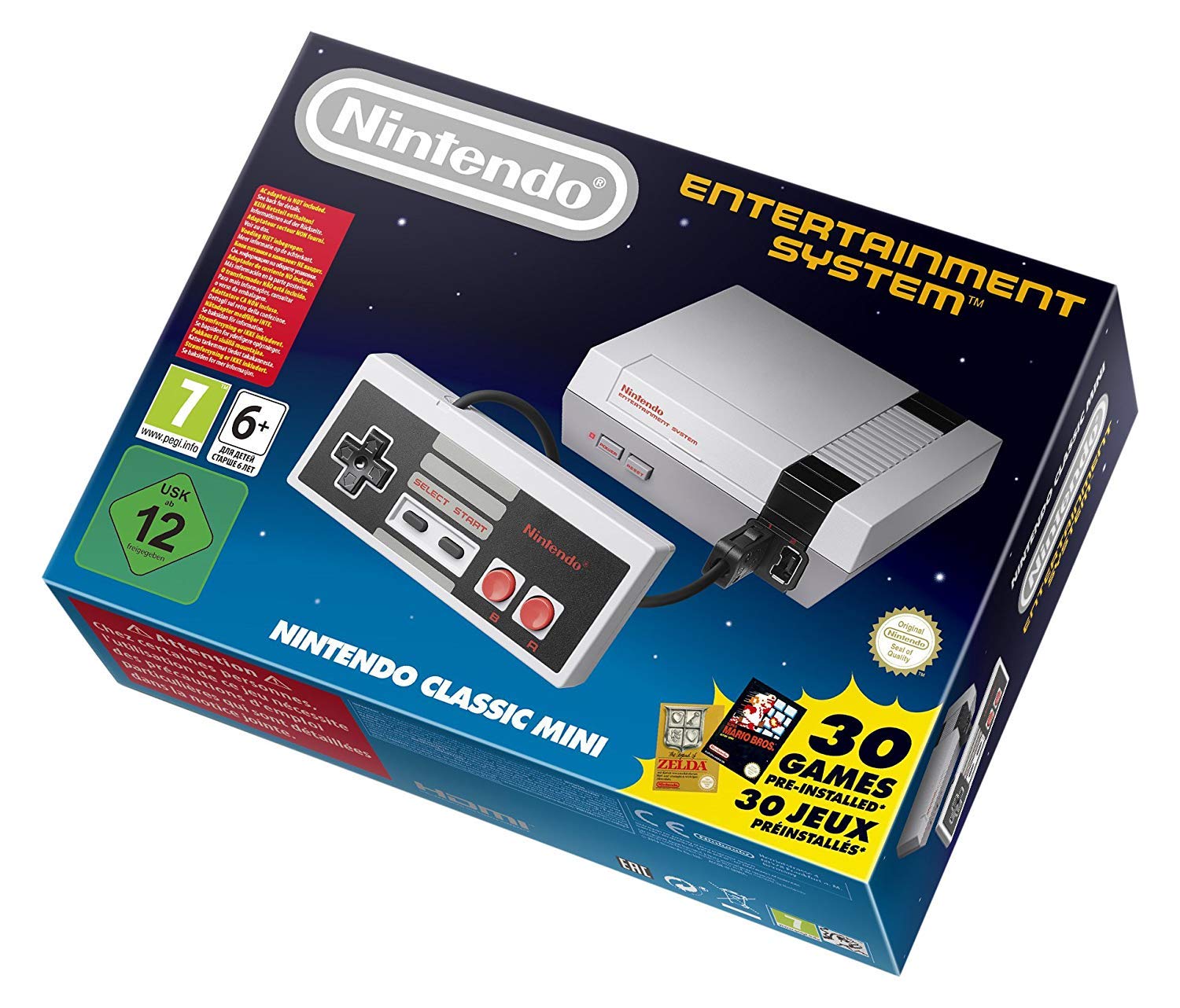 Foto 2 pulgar | Consola Nintendo Nes Classic Mini Eu Con 30 Juegos - Venta Internacional.