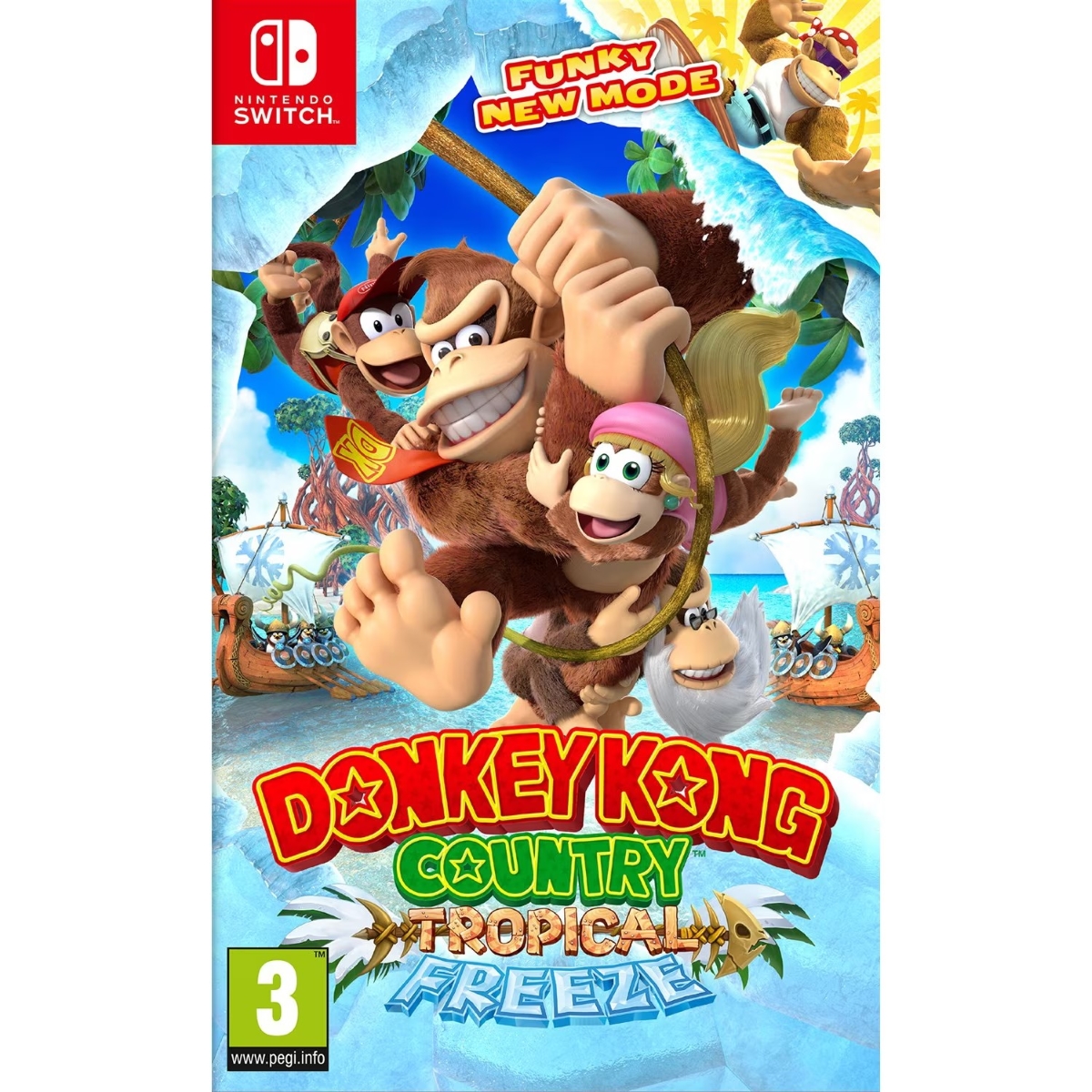 Videojuego Para Nintendo Donkey Kong Country Tropical Freeze Switch  Color Azul