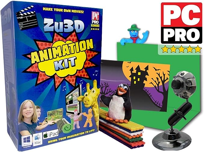 El Kit Completo De Software De Animación Stop Motion Zu3d Para Niños Incluye Un Manual De Cámara Y Dos Licenc