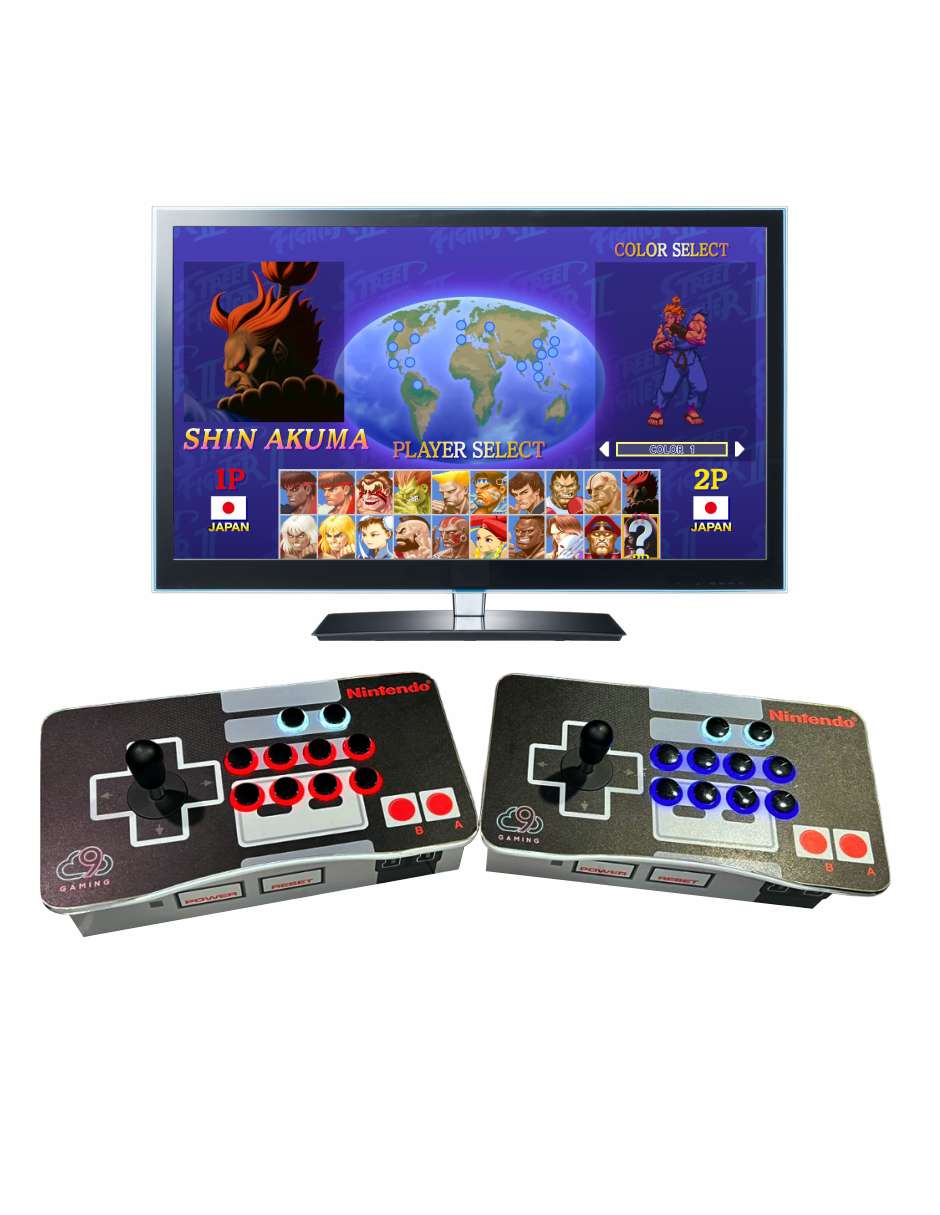 Tablero Arcade Pro Full Led - Mandos Individuales Edición Especial Nintendo