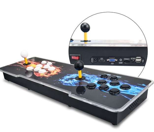 Foto 5 | Tablero Consola Arcade Con Luz Rgb Con 6000 Juegos Retro Para 2 Jugadores