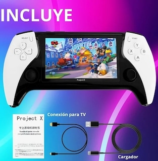 Foto 2 | Consola de Juegos Portátil Project X Pantalla IPS de 4,3 Pulgadas de Alta Definición