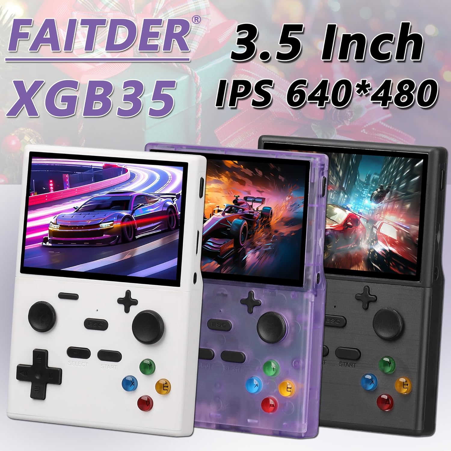 Foto 2 | Consola De Videojuegos Xgb35 De 3.5 Pulgadas Con Tarjeta Tf De 64 Gb, Con Más De 13.000 Juegos Retro