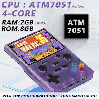 Foto 4 | Consola De Videojuegos Xgb35 De 3.5 Pulgadas Con Tarjeta Tf De 64 Gb, Con Más De 13.000 Juegos Retro