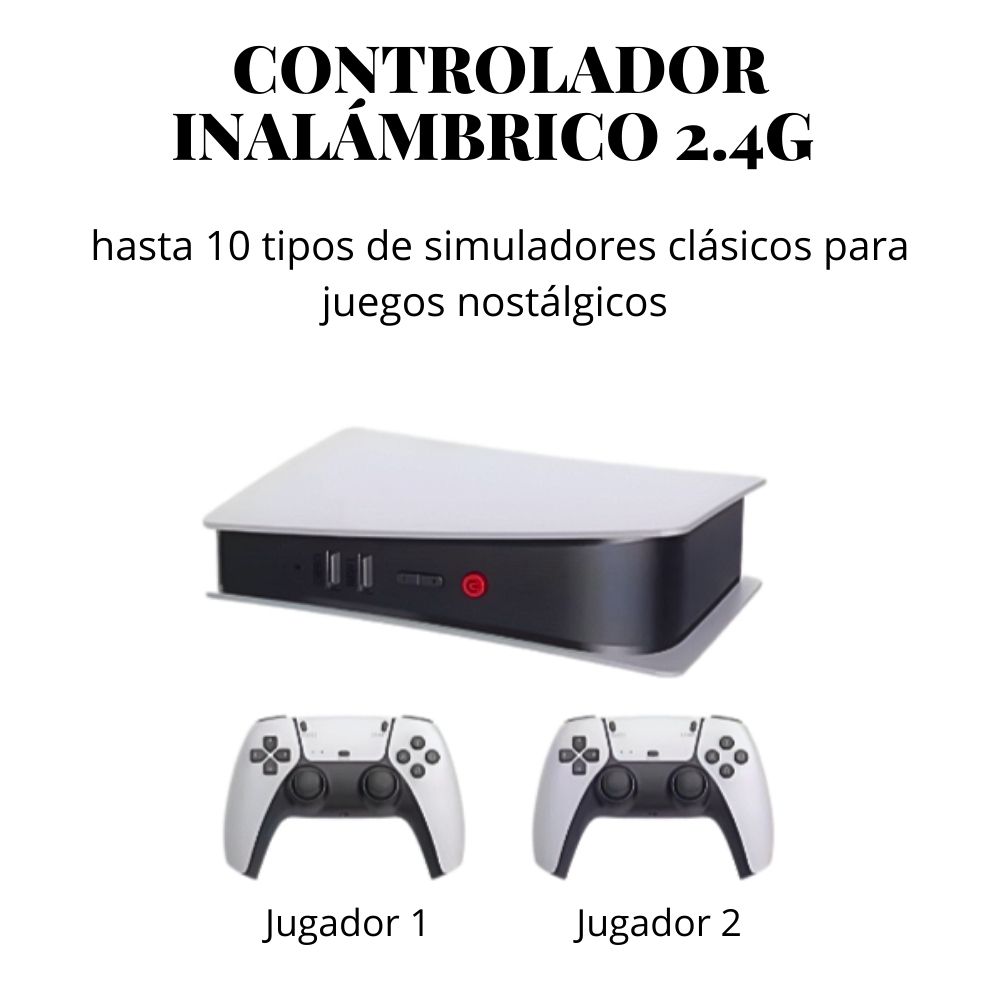 Foto 5 pulgar | Consola De Videojuegos 15000+ Juegos Retro Arcade M5 Inalámbrico Hdmi 64gb