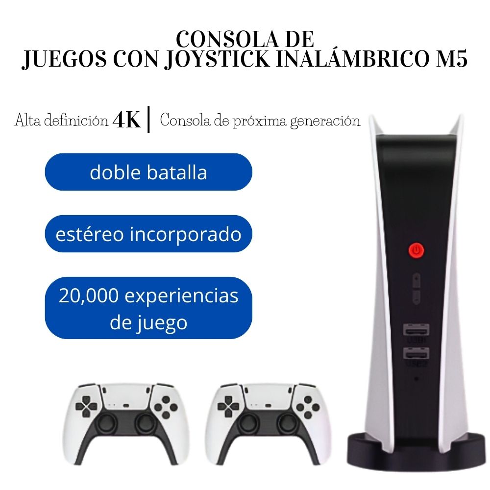 Foto 6 pulgar | Consola De Videojuegos 15000+ Juegos Retro Arcade M5 Inalámbrico Hdmi 64gb