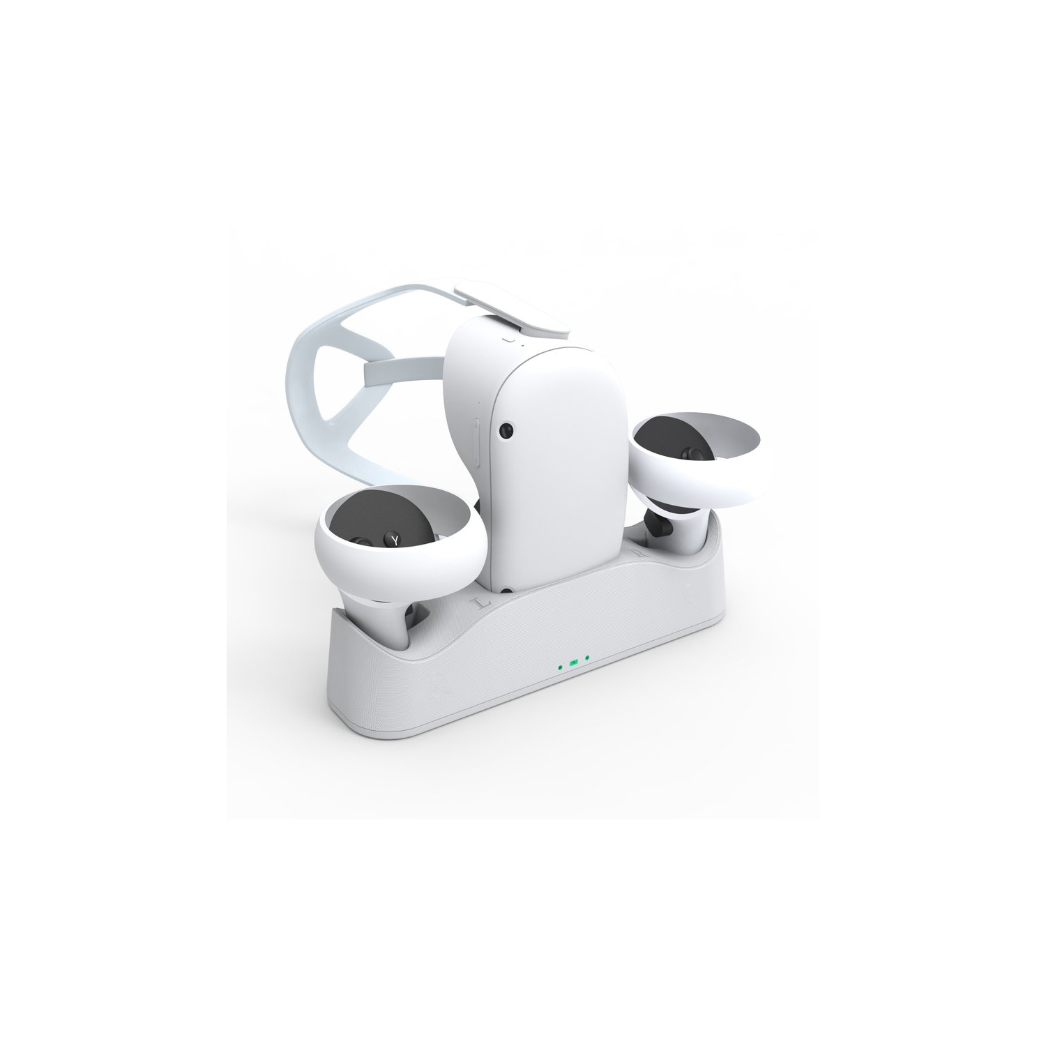 Base De Carga Para Realidad Virtual Oculus Quest 2 Con Entrada Led - Venta Internacional.