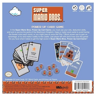 Foto 3 | Juego De Cartas Super Mario Bros Power Up | Nintendo Nes Artwork - Venta Internacional.