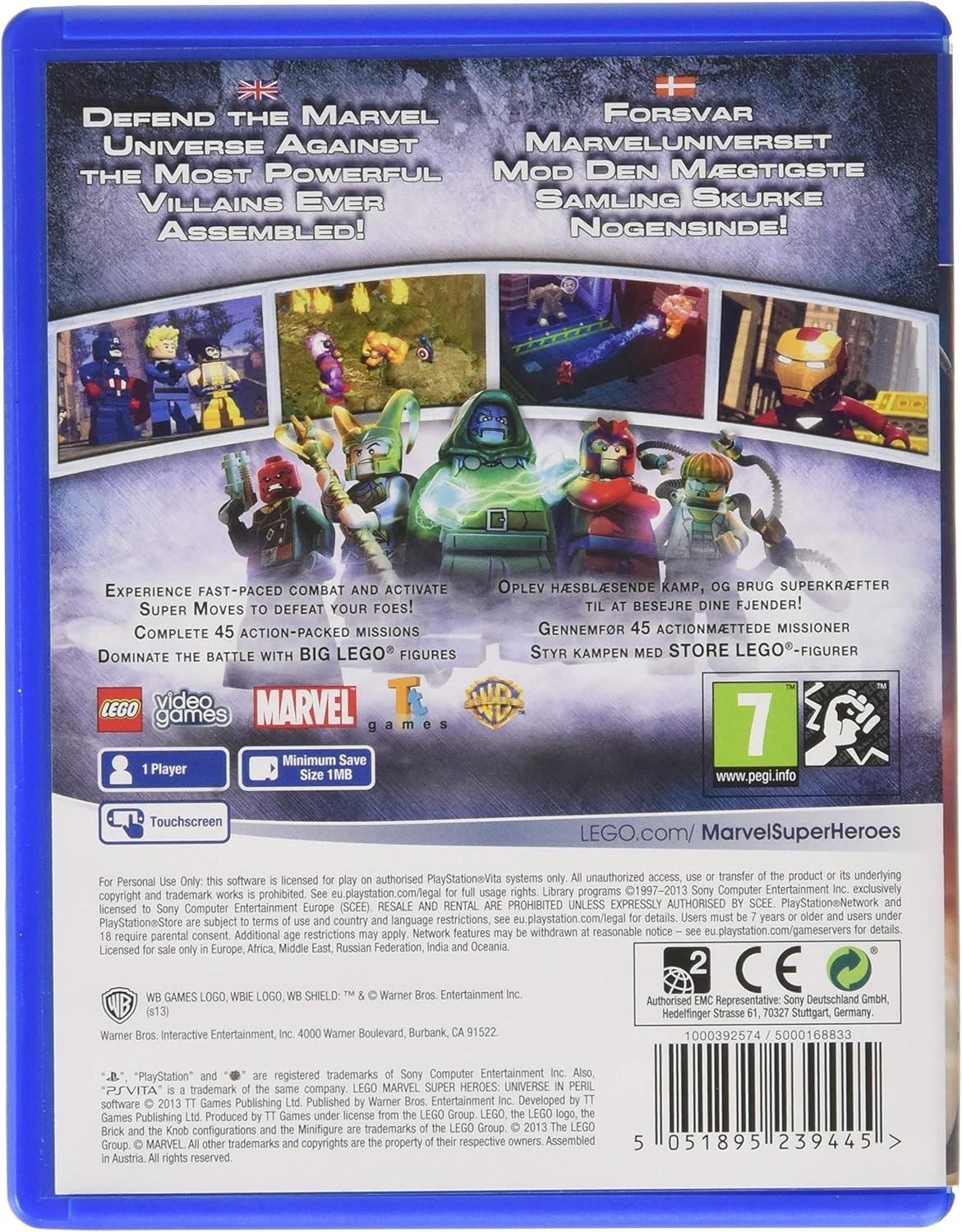 Foto 3 pulgar | Videojuego Warner Bros LEGO Marvel Super Heroes para Ps Vita