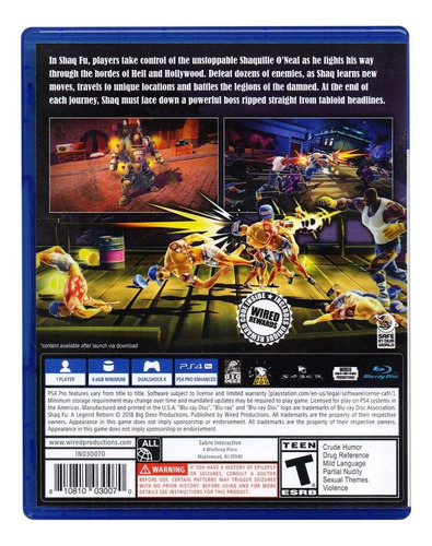 Foto 2 | Shaq Fu A Legend Reborn para PlayStation 4