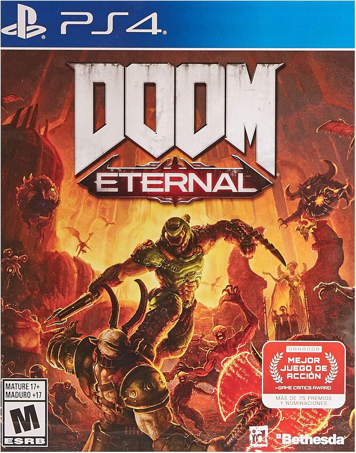 Foto 2 pulgar | Videojuego Bethesda Doom Eternal para Ps4