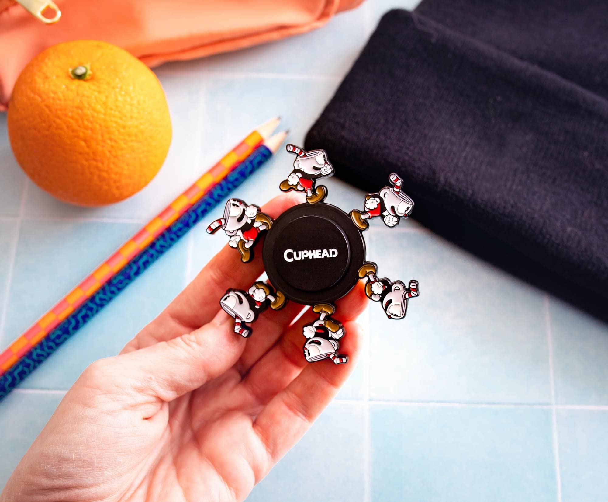 Foto 8 pulgar | Juguete Fidget Spinner Toynk Cuphead Para Correr, Alivio Del Estrés Sensorial - Venta Internacional.
