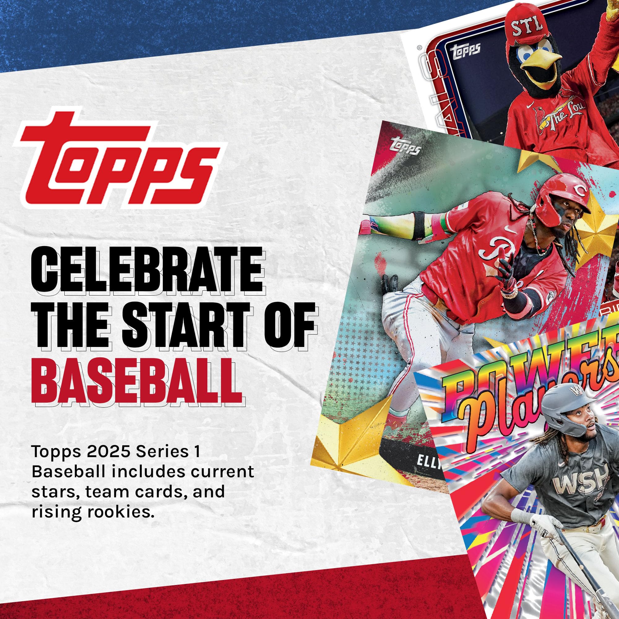 Foto 4 pulgar | Mega Celebración De Baseball Cards Topps Series 1 2025 - Venta Internacional.