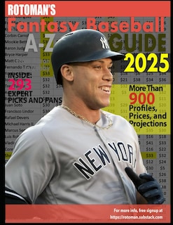 Foto 1 | Rotoman's Fantasy Baseball Guide A-z 2025 - Venta Internacional.