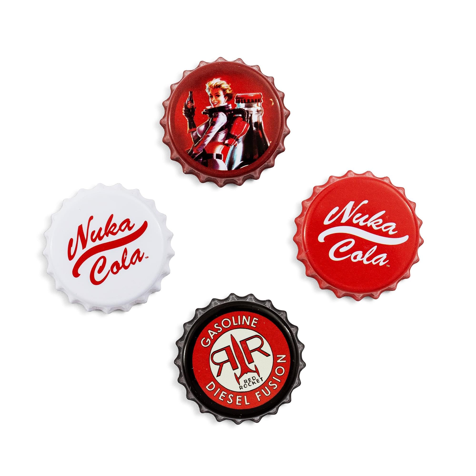 Foto 2 pulgar | Set Magnético De Tapones Para Botella De Nuka-cola Just Funky Fallout  4 Unidades - Venta Internacional.