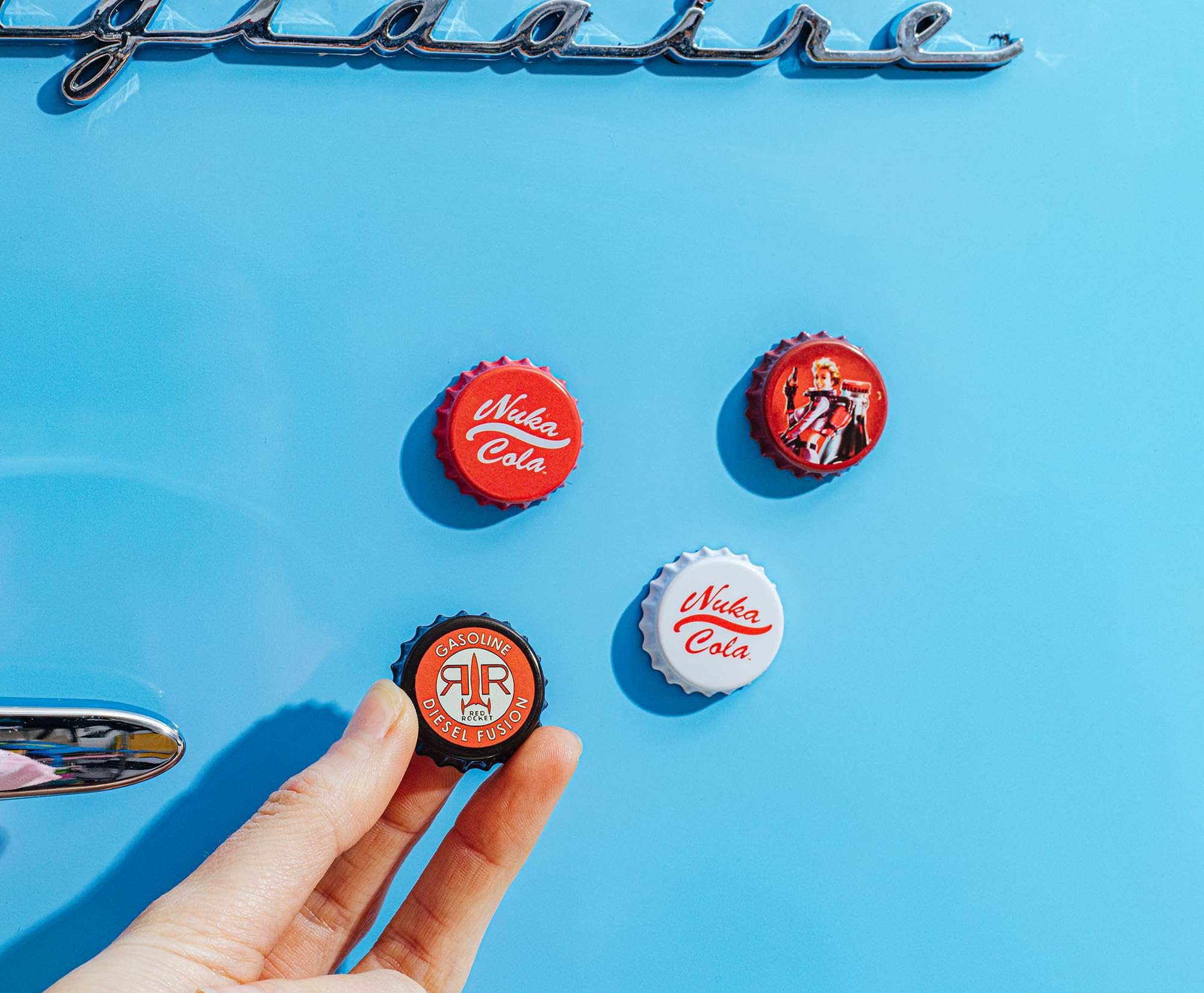 Foto 7 | Set Magnético De Tapones Para Botella De Nuka-cola Just Funky Fallout  4 Unidades - Venta Internacional.
