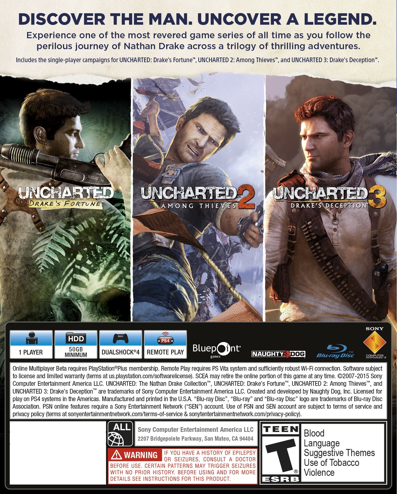 Foto 3 pulgar | Uncharted Renovado: La Colección De Nathan Drake - - Venta Internacional.