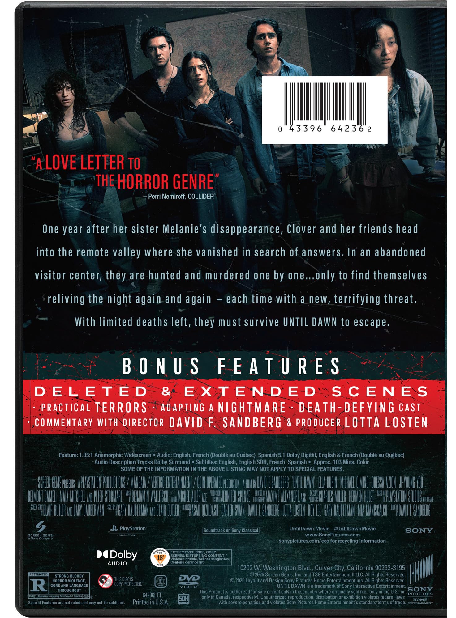 Foto 3 pulgar | Dvd Hasta El Amanecer | Sony Pictures - Venta Internacional.