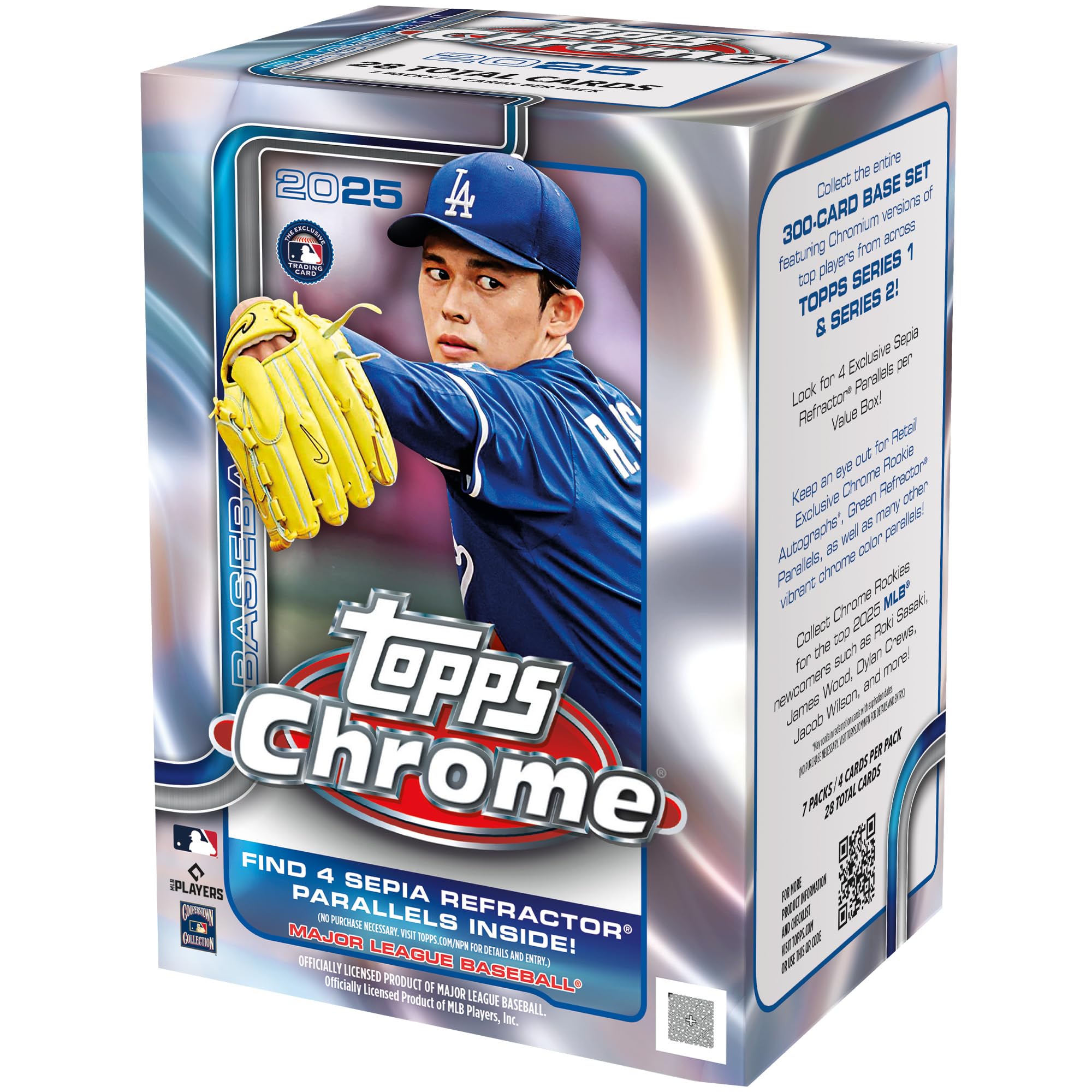 Foto 2 pulgar | Caja De Valor Cromada Para Tarjetas De Béisbol Topps 2025  Sellada De Fábrica - Venta Internacional.