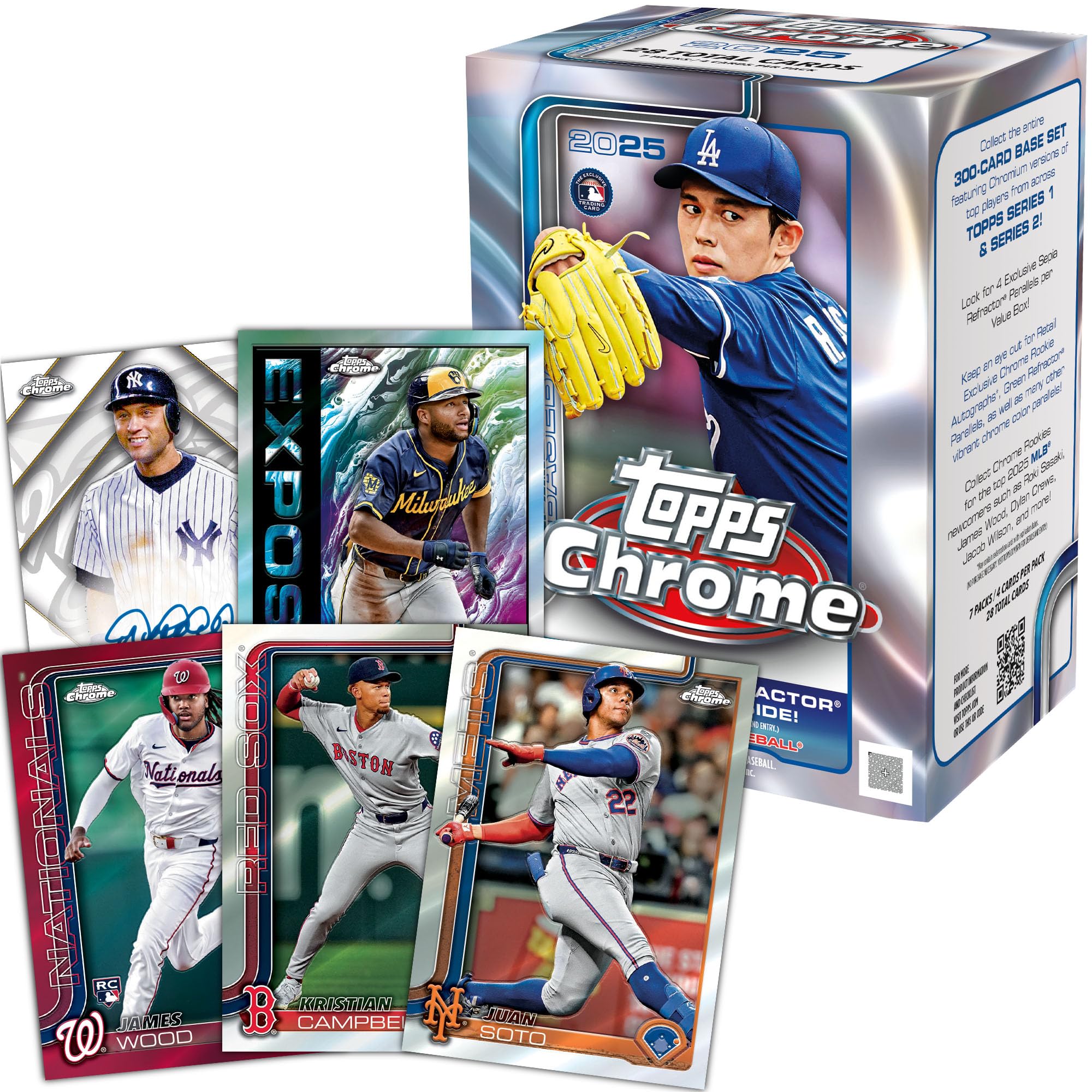 Foto 3 pulgar | Caja De Valor Cromada Para Tarjetas De Béisbol Topps 2025  Sellada De Fábrica - Venta Internacional.