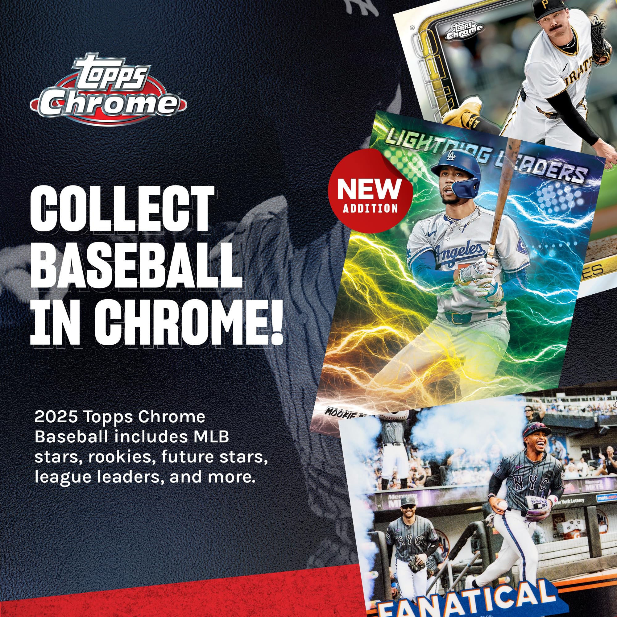 Foto 3 | Caja De Valor Cromada Para Tarjetas De Béisbol Topps 2025  Sellada De Fábrica - Venta Internacional.