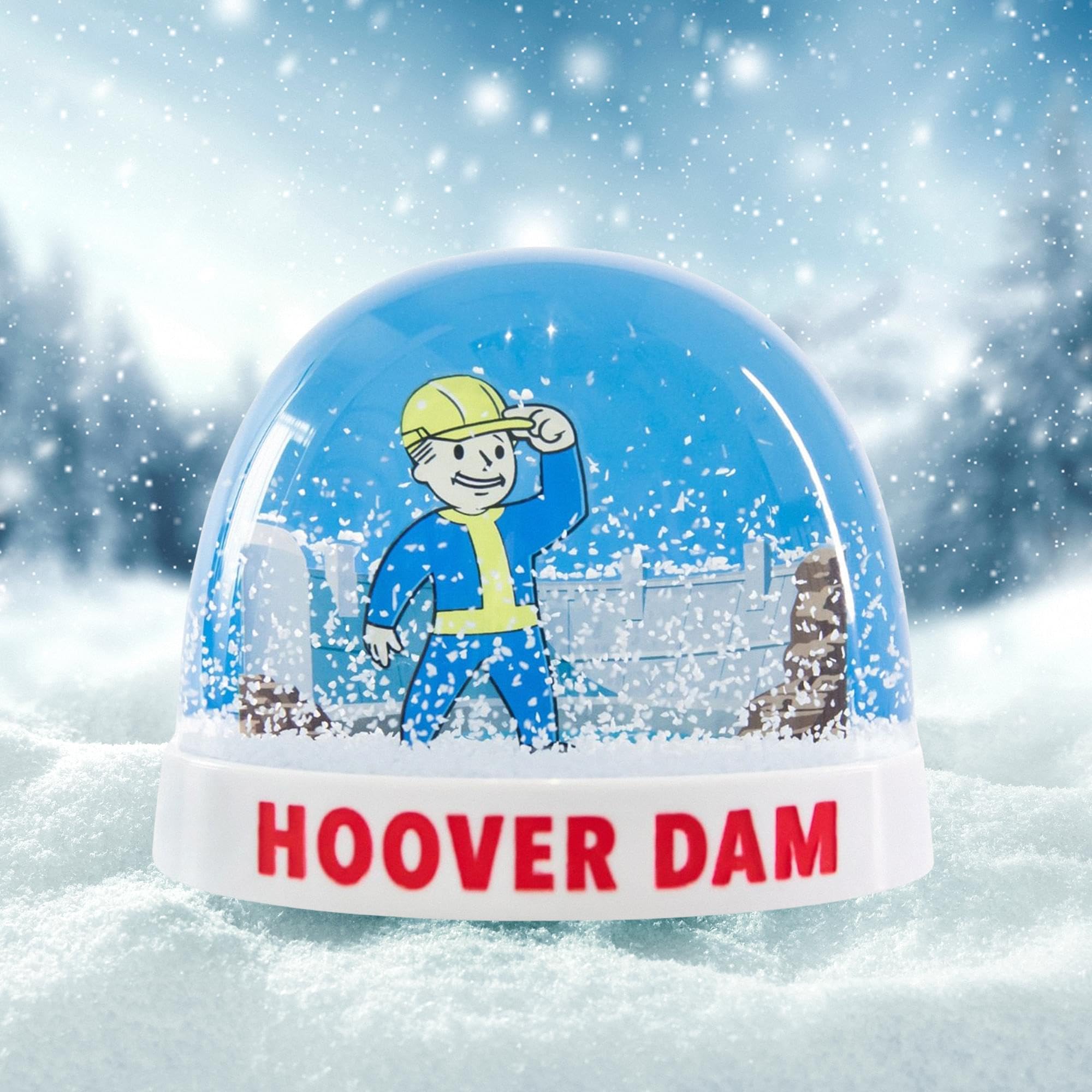 Foto 5 pulgar | Snow Globe Gaming Heads Fallout New Vegas Hoover Dam  7 3 Cm - Venta Internacional.