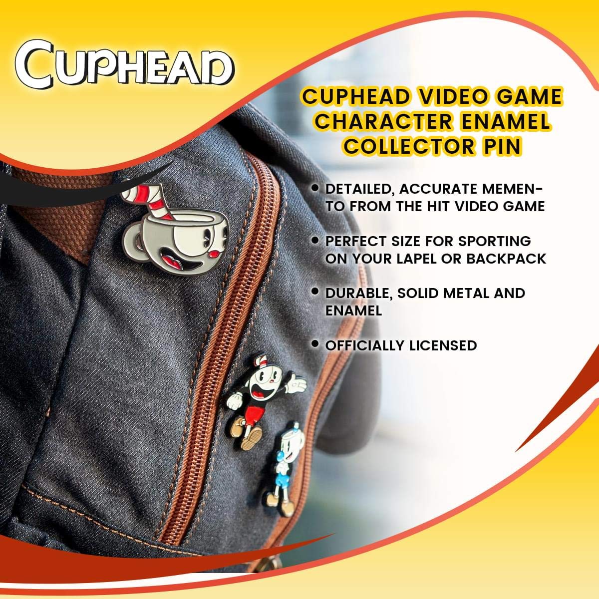 Foto 7 pulgar | Collector Pin Just Funky Cuphead  Personaje De Videojuego - Venta Internacional.