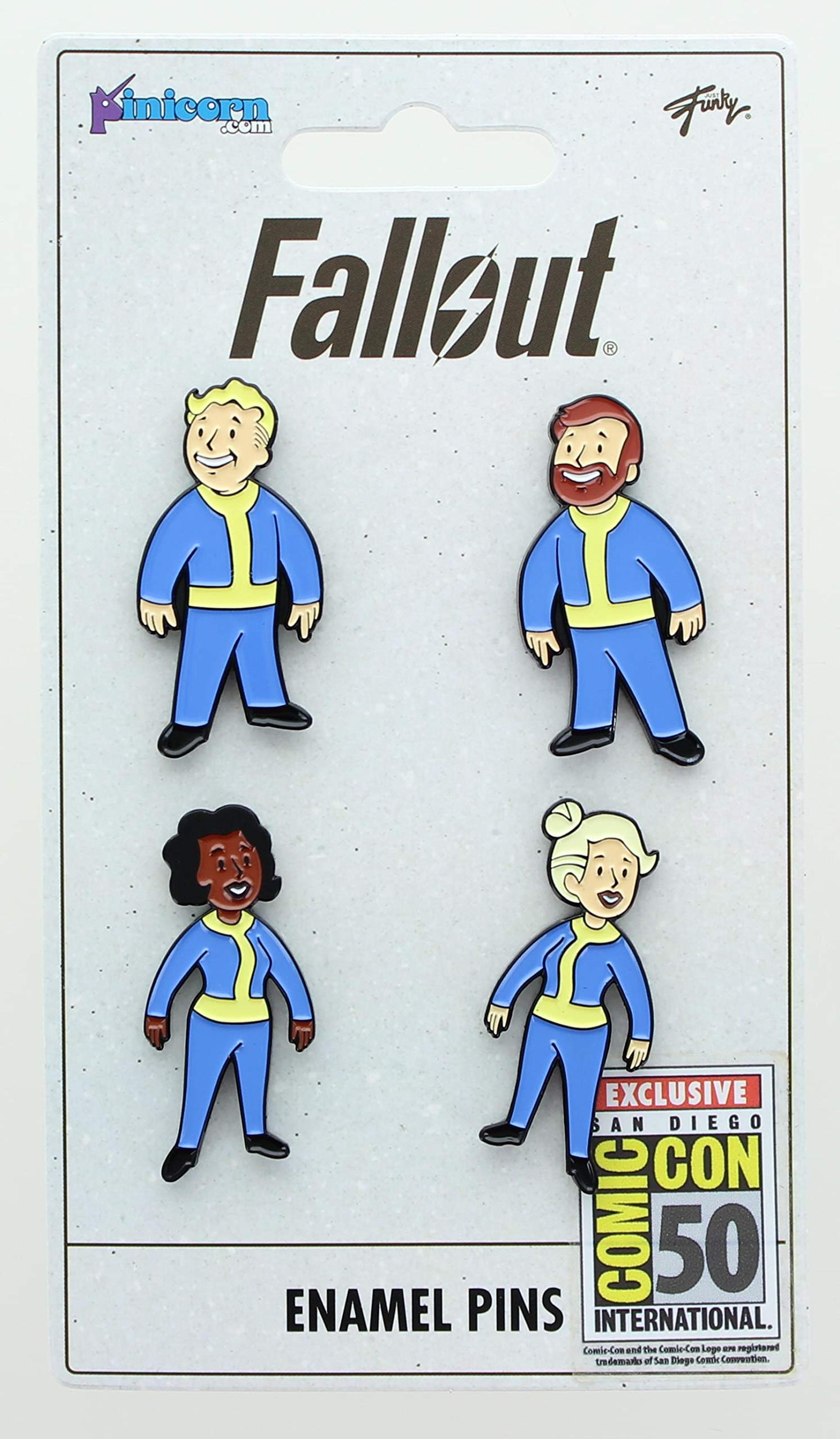 Foto 3 | Juego De Alfileres De Metal Esmaltado Para Coleccionistas Fallout Vault Dweller 2019 - Venta Internacional.