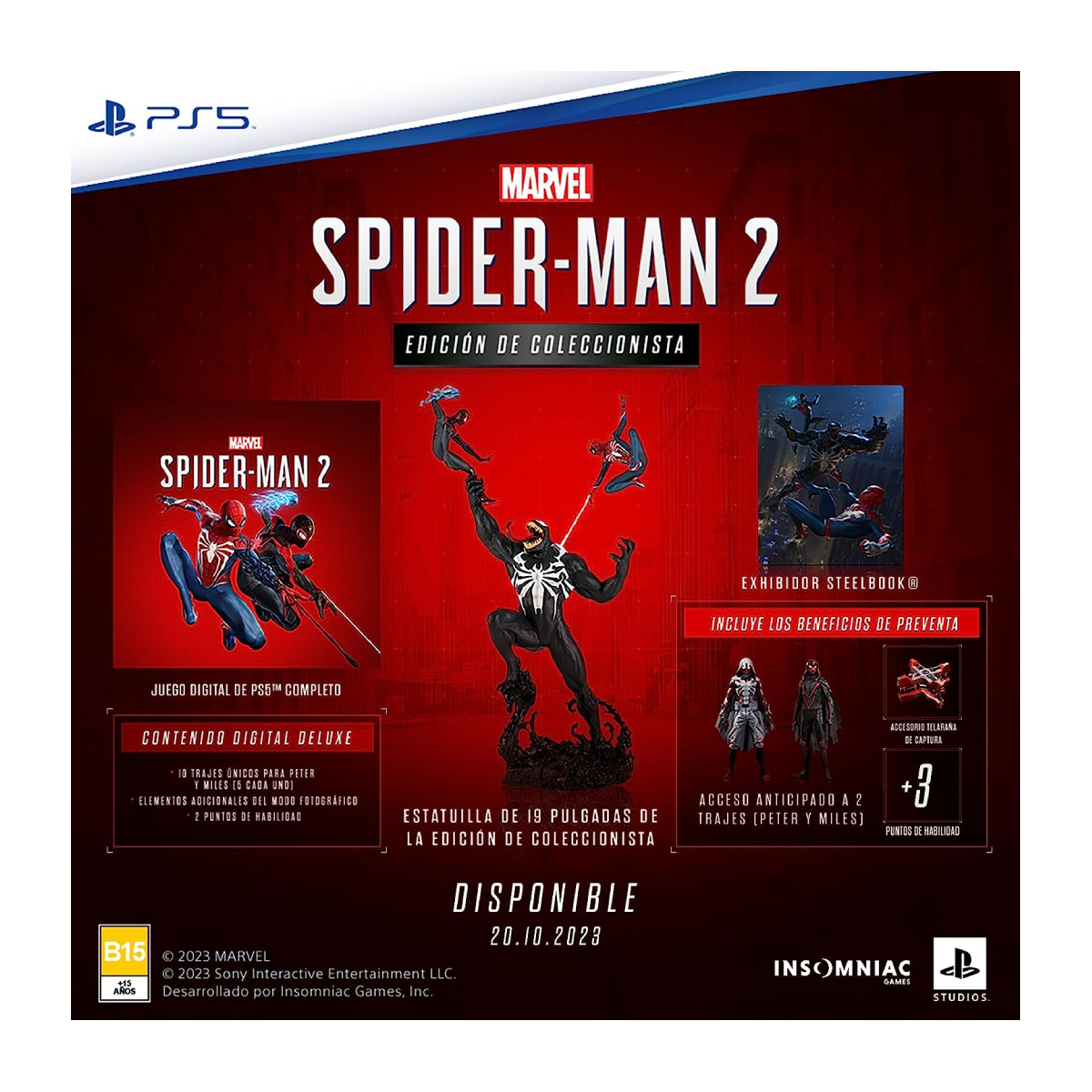 Foto 3 pulgar | Marvel Spider-man 2 Edición De Coleccionista Playstation 5