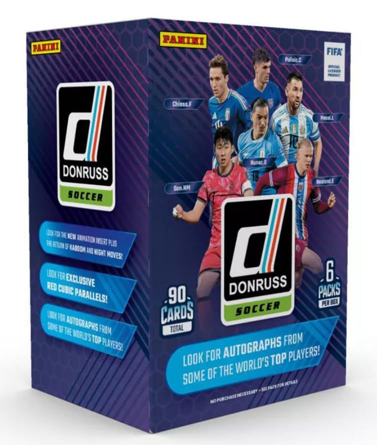 Caja Lanzador De Cartas Coleccionables Panini Donruss Soccer 2024-2025 - Venta Internacional.