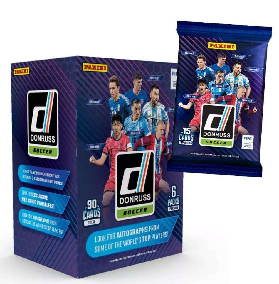 Foto 3 pulgar | Caja Lanzador De Cartas Coleccionables Panini Donruss Soccer 2024-2025 - Venta Internacional.