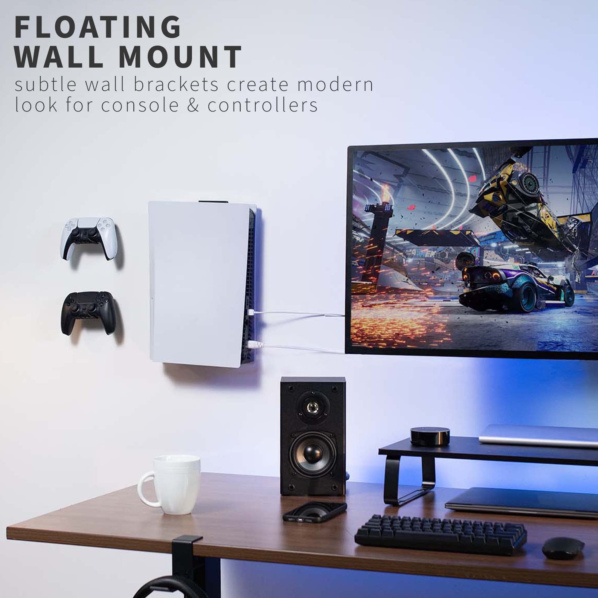Foto 3 pulgar | Soporte De Montaje Vivo Para Consola De Juegos Ps5 Con 2 Controladores Mo - Venta Internacional.