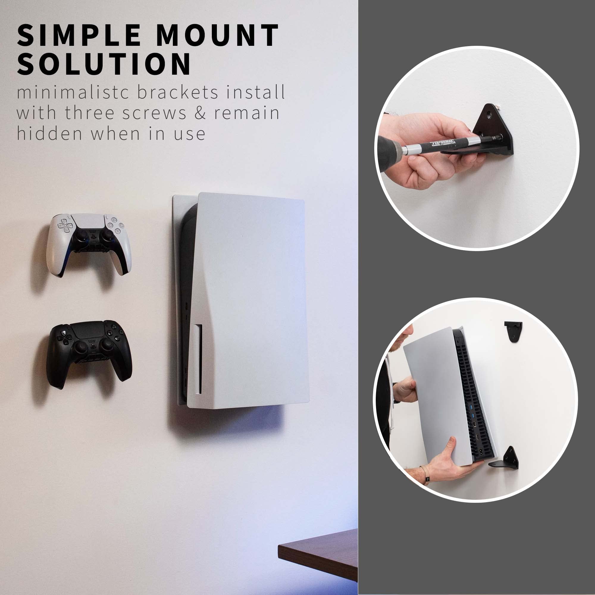 Foto 6 | Soporte De Montaje Vivo Para Consola De Juegos Ps5 Con 2 Controladores Mo - Venta Internacional.