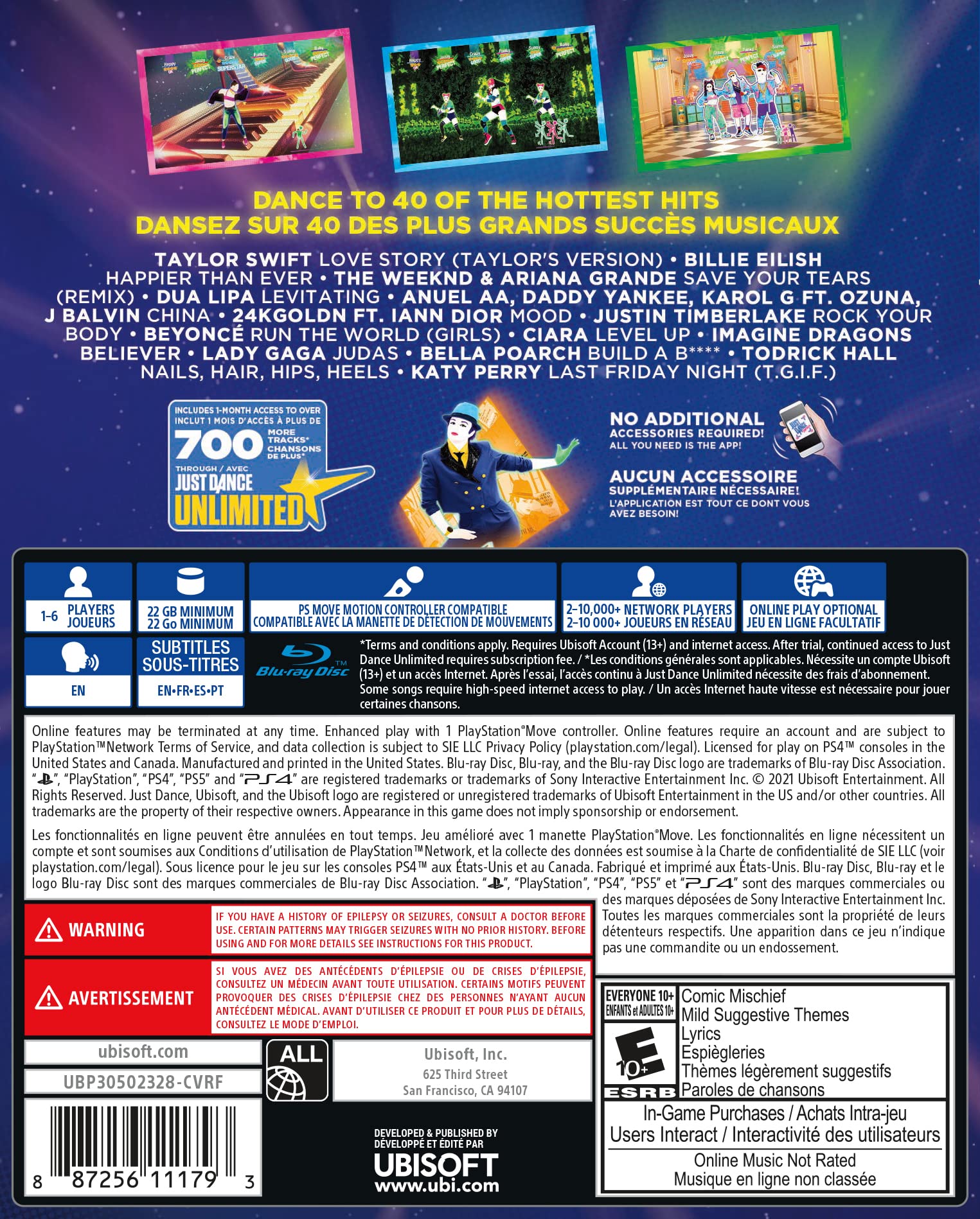 Foto 3 pulgar | Videojuego Ubisoft Just Dance 2022 Para Playstation 4 - Venta Internacional.