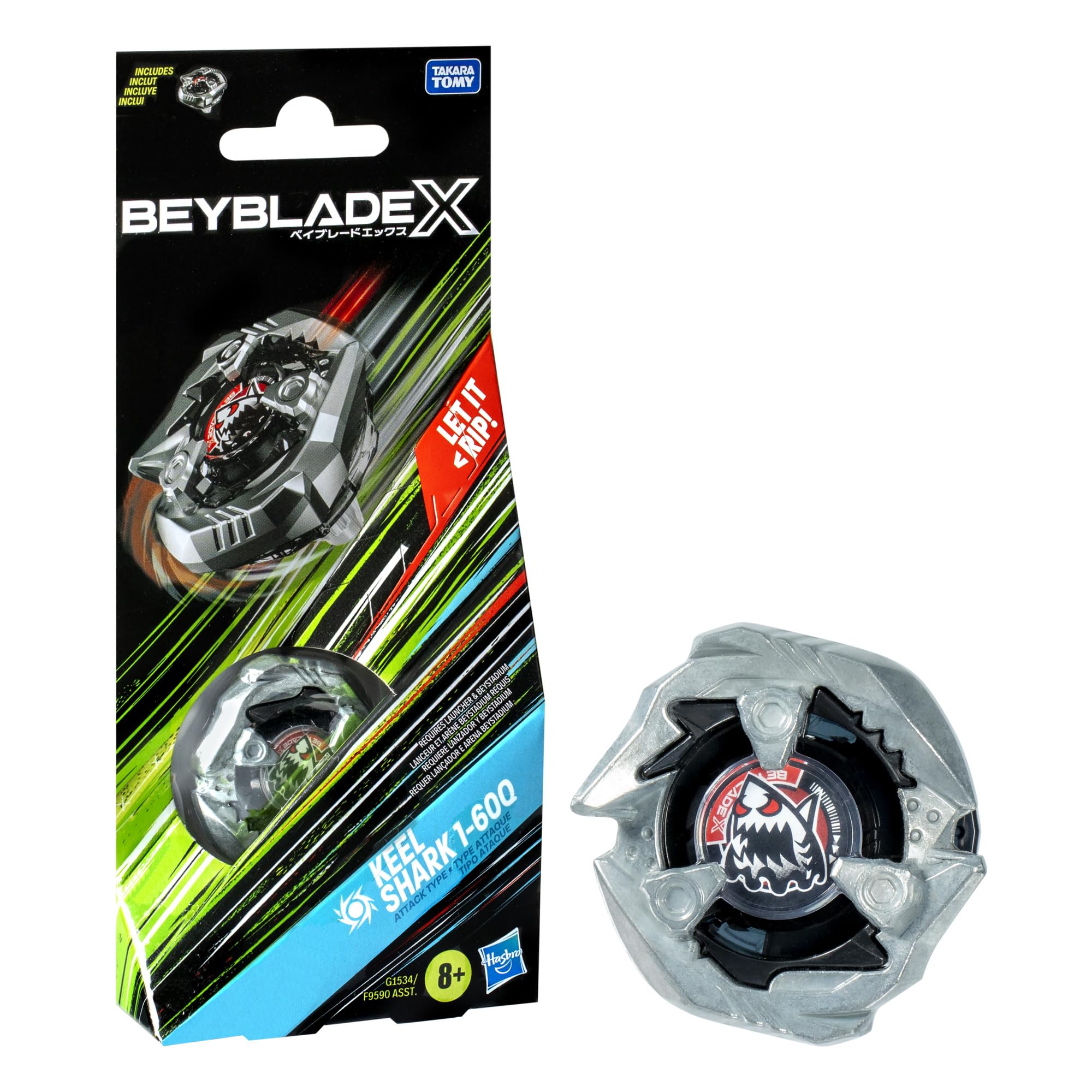 Paquete De Refuerzo Beyblade Beyblade X Keel Shark 1-60q - Venta Internacional.