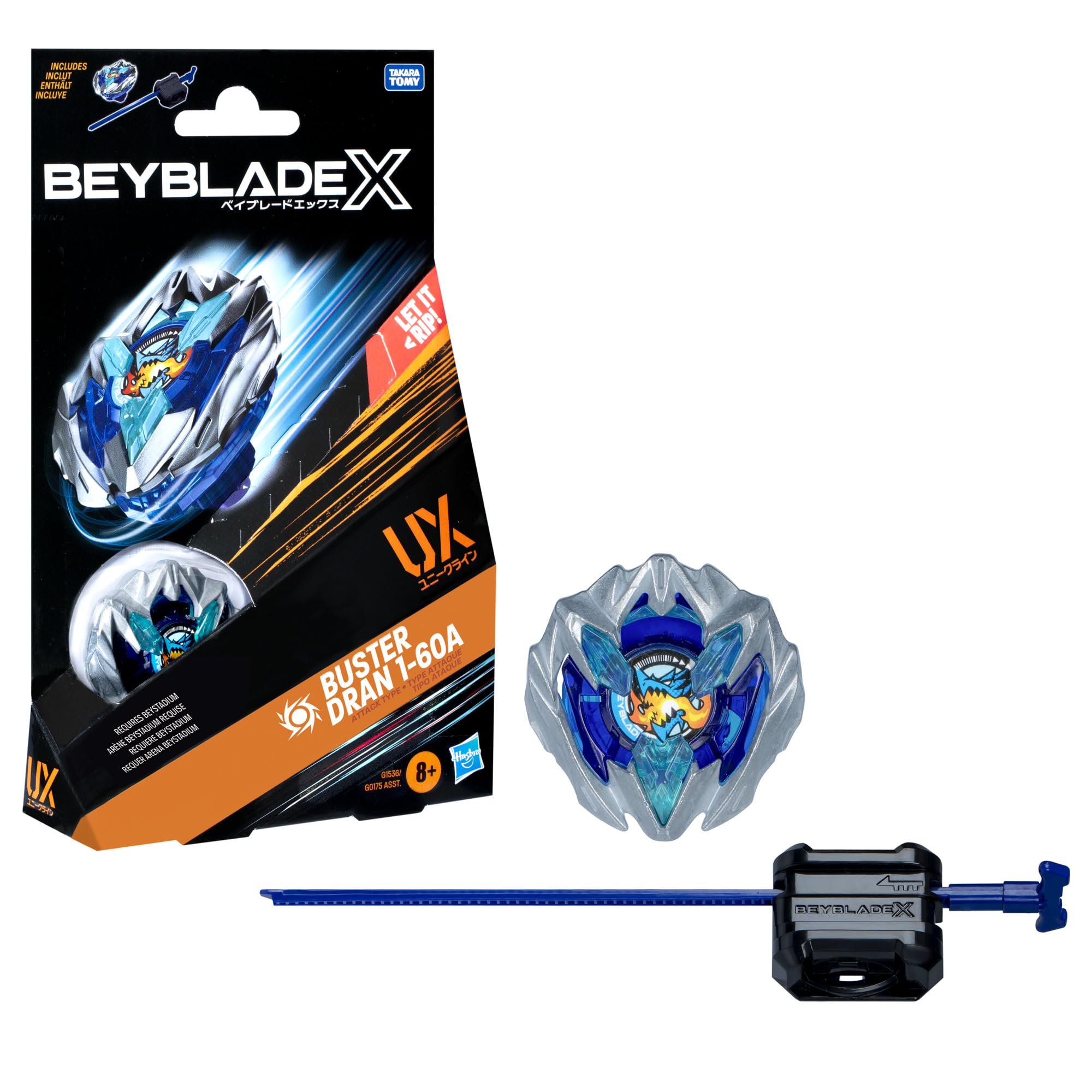 Foto 2 pulgar | Set De Paquete De Inicio Beyblade X Buster Dran 1-60a Ux Con Lanzador - Venta Internacional.