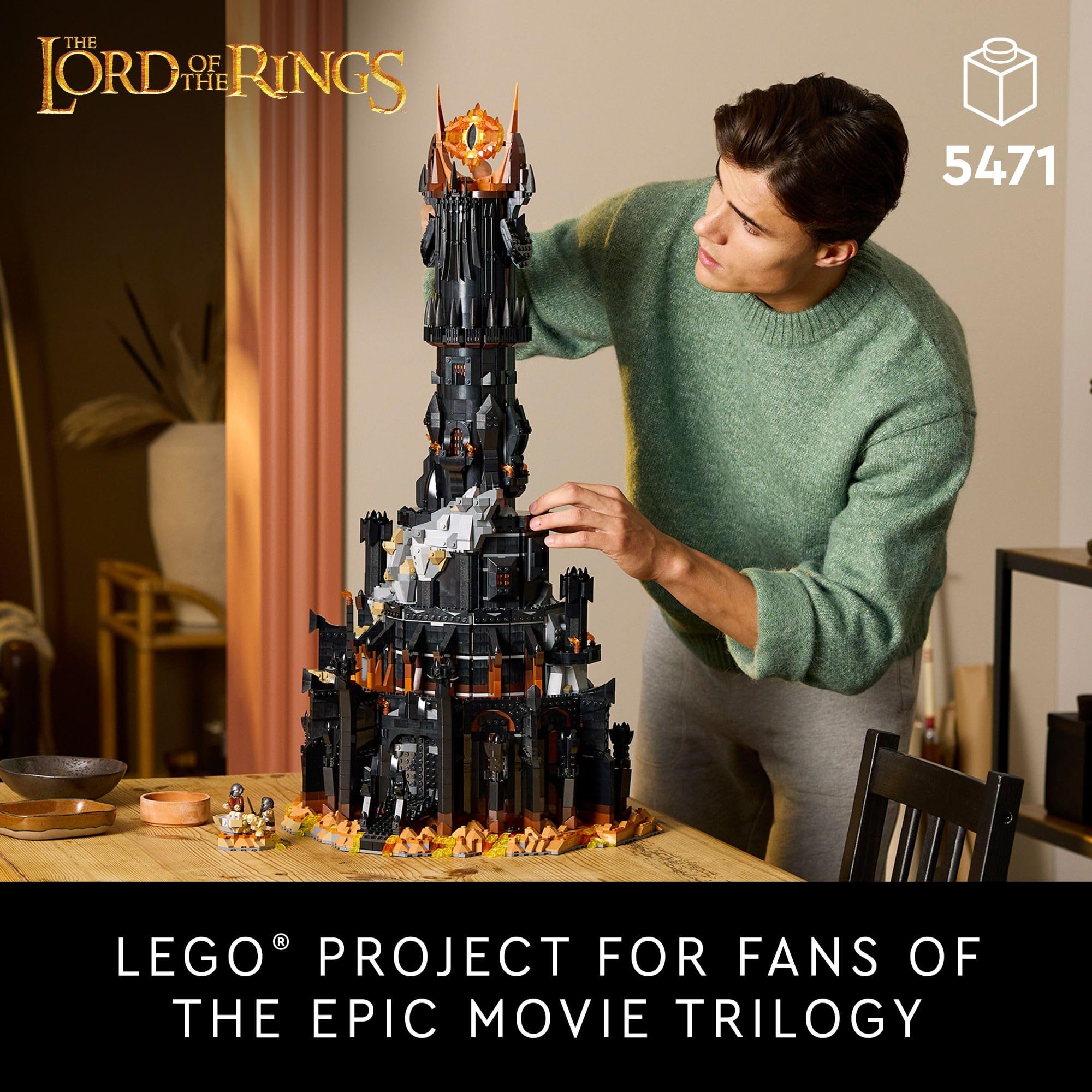 Foto 2 | Set De Construcción Lego Icons El Señor De Los Anillos Barad-dûr 10333 - Venta Internacional.