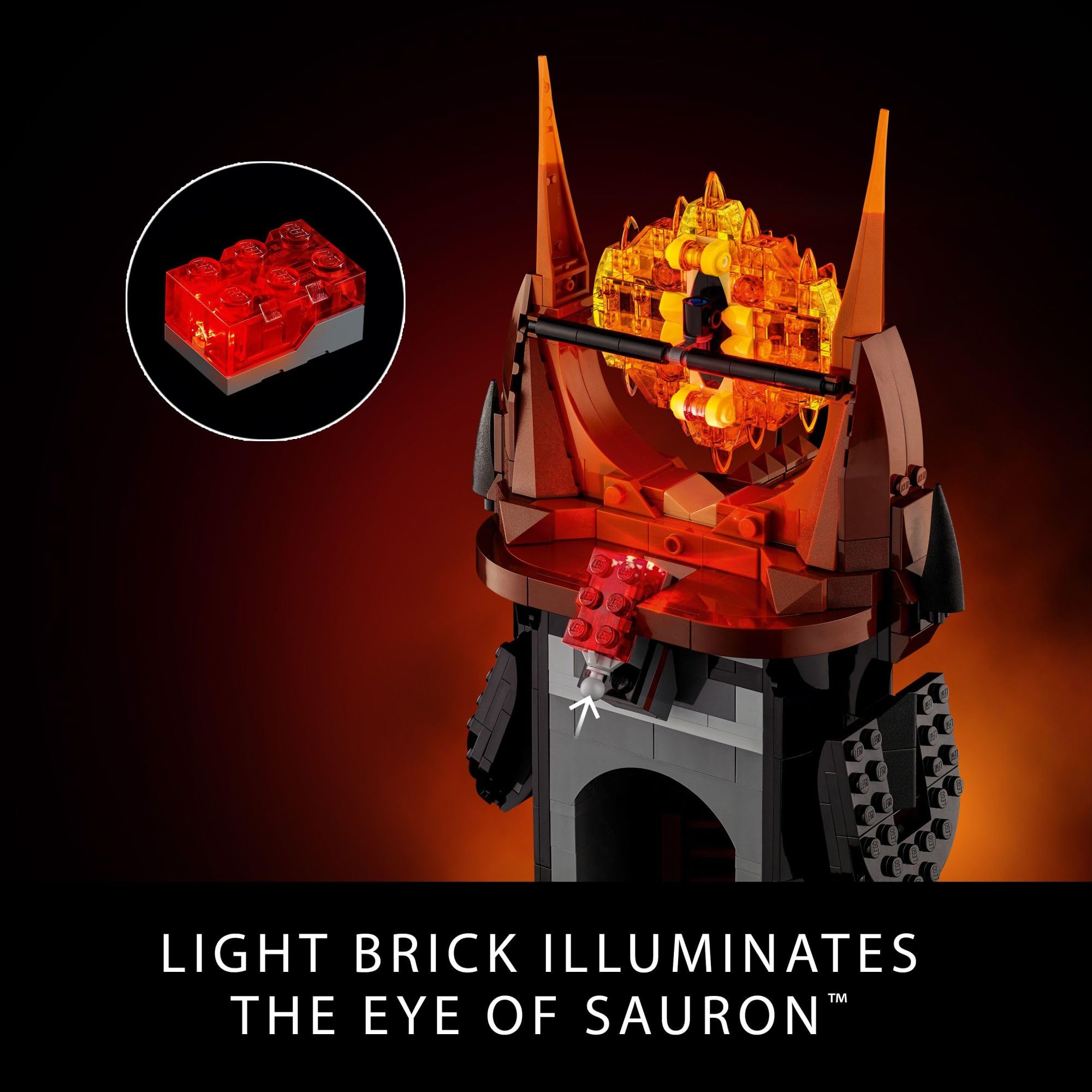 Foto 5 pulgar | Set De Construcción Lego Icons El Señor De Los Anillos Barad-dûr 10333 - Venta Internacional.