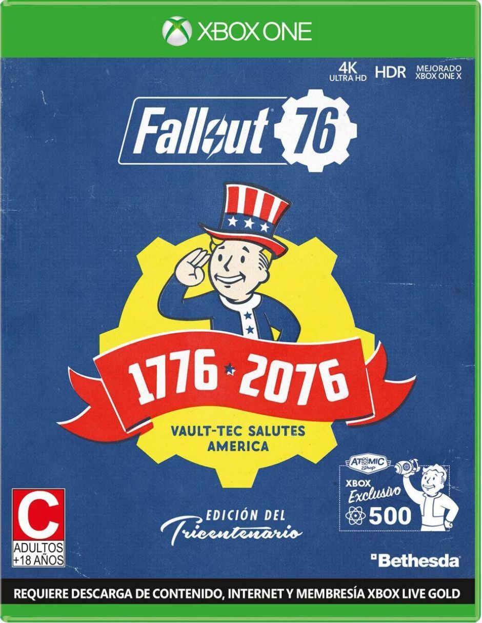 Foto 2 pulgar | Videojuego Fallout 76 Xbox One Tricentennial Edition