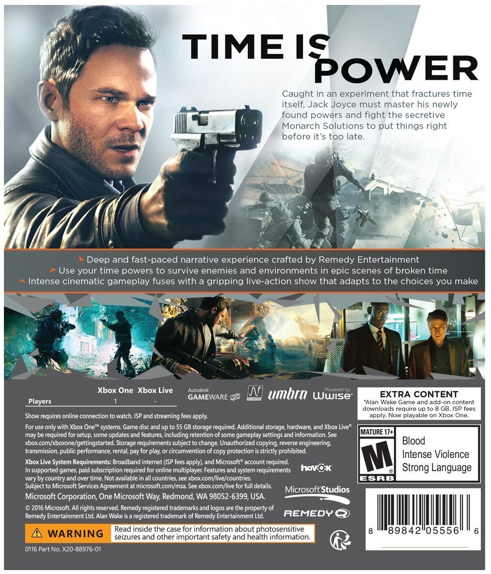 Foto 3 pulgar | Consola De Videojuegos Xbox One Quantum Break + Alan Wake - Venta Internacional.