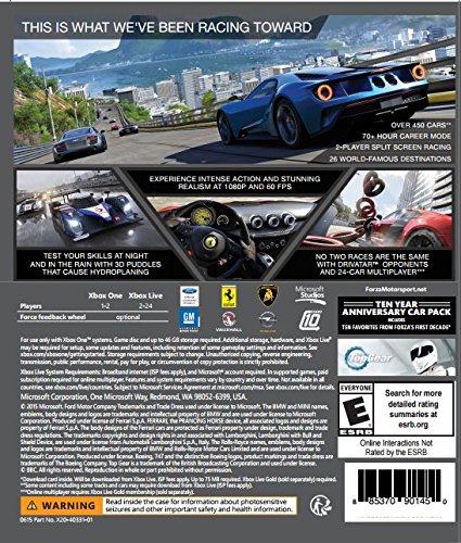 Foto 3 pulgar | Videojuego Xbox One Forza Motorsport 6 - Venta Internacional.
