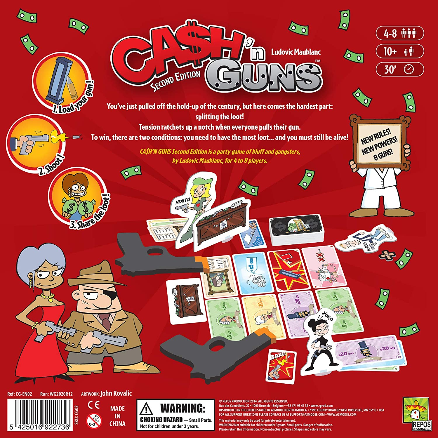 Foto 4 pulgar | Producción De Repositorios De Juegos De Mesa Cash N Guns 2nd Edition - Venta Internacional.