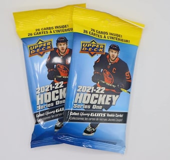 Foto 1 | (2 Paquetes) Paquetes De Grasa De Hockey De La Nhl Upper Deck Serie 1 De La Nhl 2021/22 - Venta Internacional.
